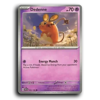 Dedenne (094/198) [Scarlet & Violet] Common zig Pokemon Card TCG Near Mint NM