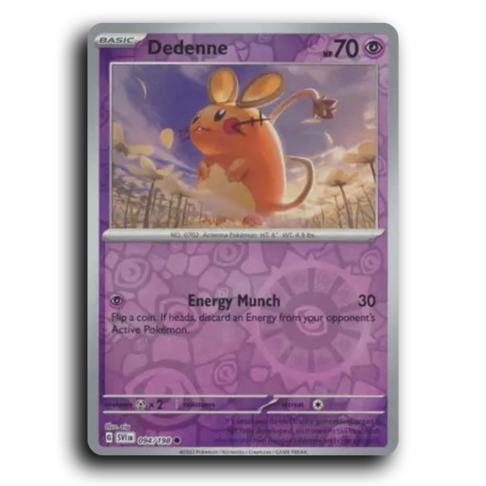 Dedenne (094/198) [Scarlet & Violet] Common zig Pokemon Card TCG Near Mint NM Reverse Holo