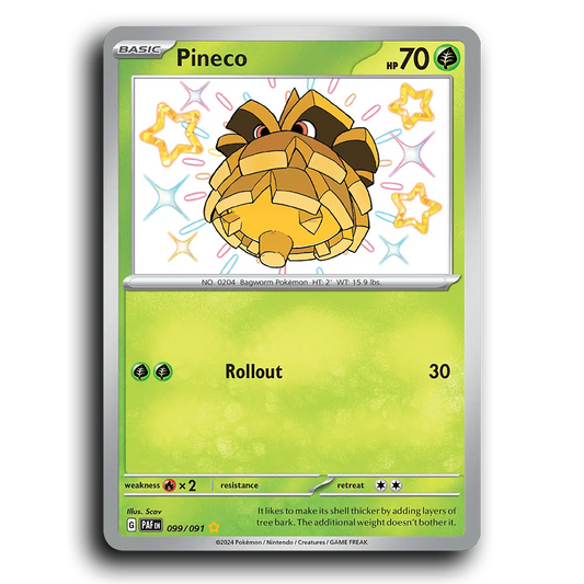 Pineco (099/091) [Paldean Fates]