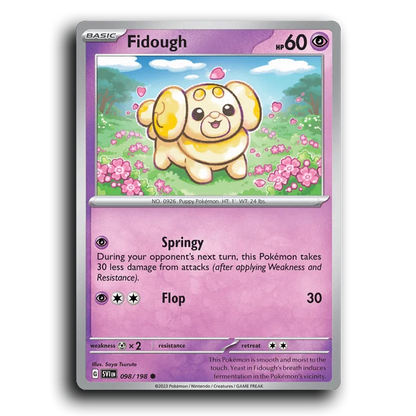 Fidough (098/198) [Scarlet & Violet] Common Saya Tsuruta Pokemon Card TCG Near Mint NM