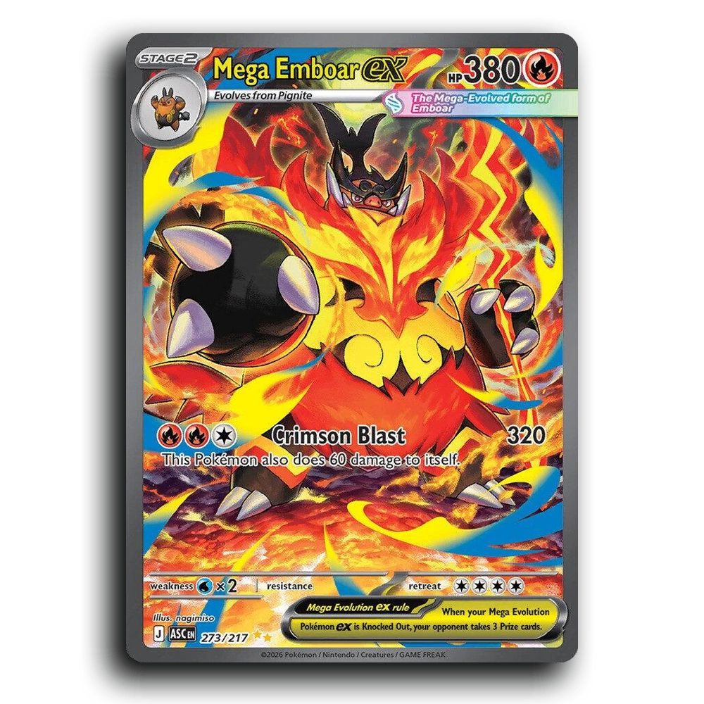 Mega Emboar ex - 273/217 [Ascended Heroes]