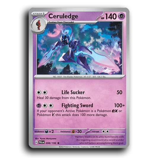 Ceruledge (098/193) [Paldea Evolved] Rare Pokemon Card TCG Near Mint NM