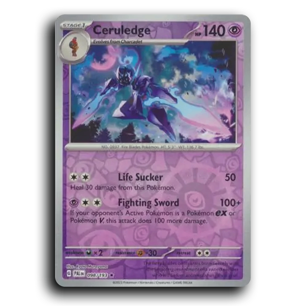 Ceruledge (098/193) [Paldea Evolved] Rare Pokemon Card TCG Near Mint NM Reverse Holo