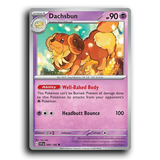 Dachsbun (099/198) [Scarlet & Violet] Uncommon You Iribi Pokemon Card TCG Near Mint NM