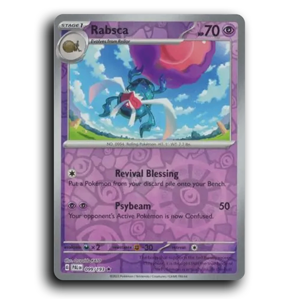 Rabsca (099/193) [Paldea Evolved] Rare Pokemon Card TCG Near Mint NM Reverse Holo