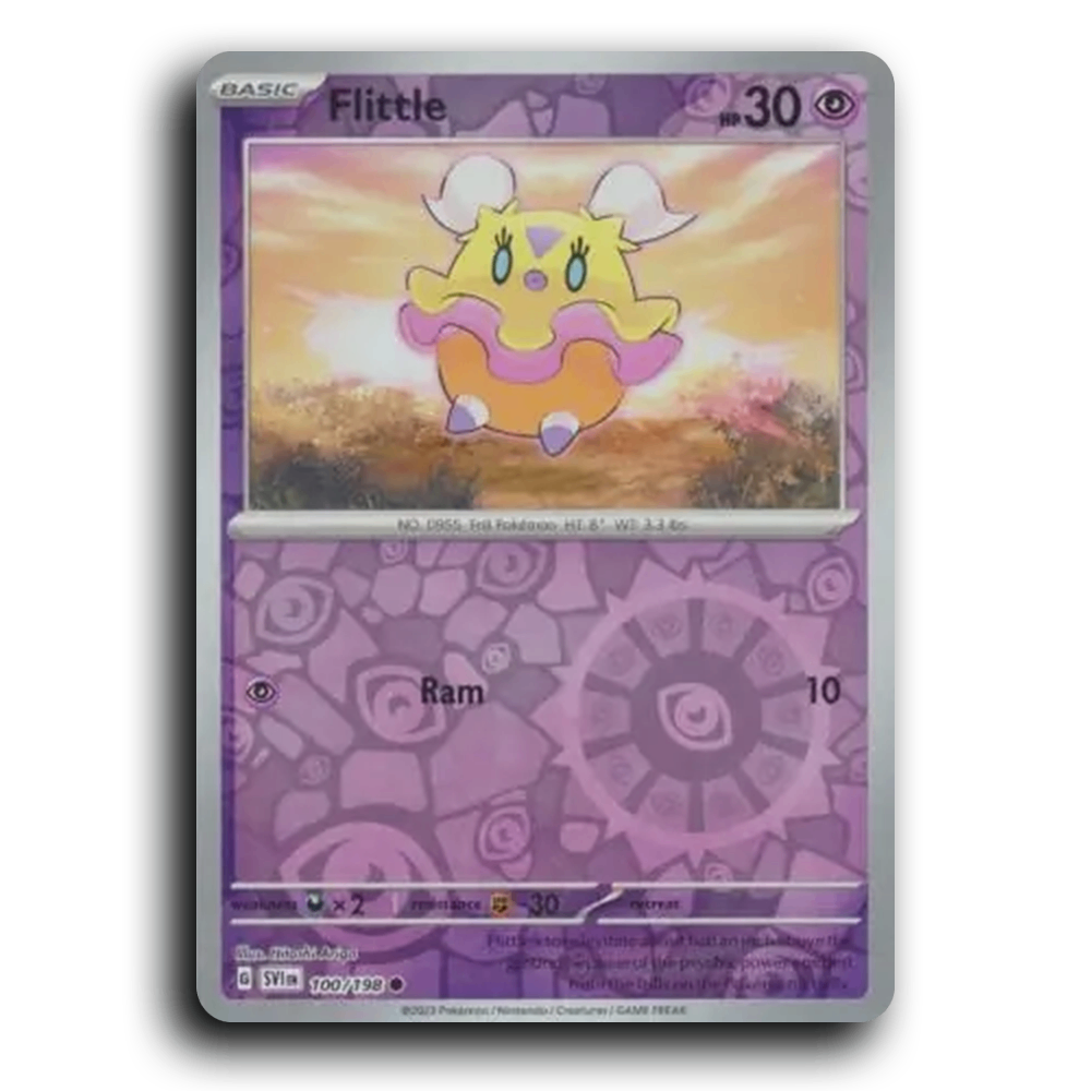 Flittle (100/198) [Scarlet & Violet] Common Hitoshi Ariga Pokemon Card TCG Near Mint NM Reverse Holo