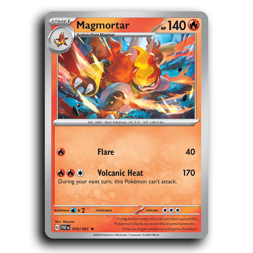 Magmortar (010/091) [Paldean Fates]