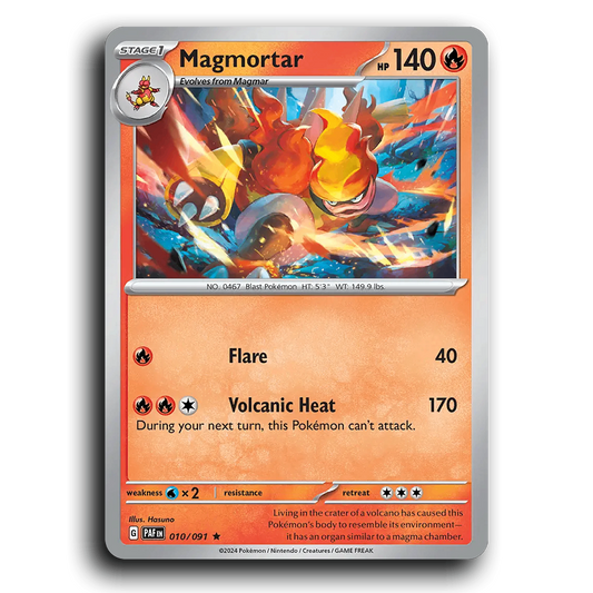 Magmortar (010/091) [Paldean Fates]