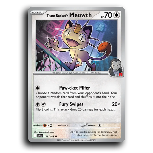 Team Rocket's Meowth - 149/182 [Destined Rivals]