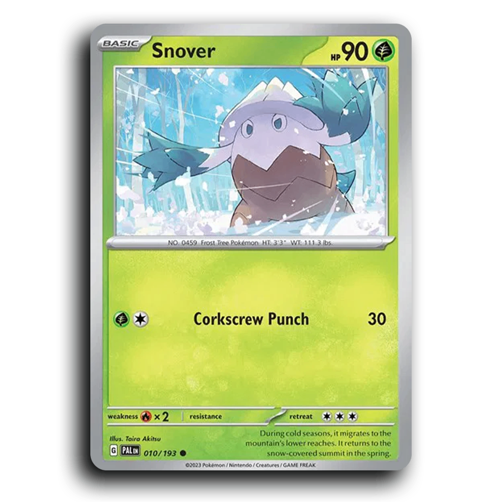 Snover (010/193) [Paldea Evolved] Common Pokemon Card TCG Near Mint NM