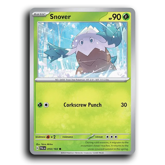 Snover (010/193) [Paldea Evolved] Common Pokemon Card TCG Near Mint NM