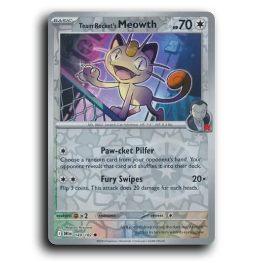 Team Rocket's Meowth (149/182) [Destined Rivals]