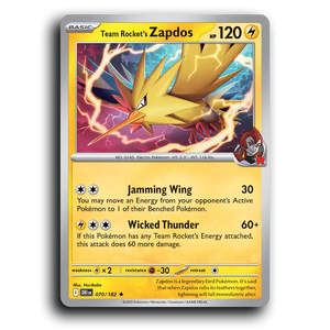Team Rocket's Zapdos 070/182 [SV10: Destined Rivals]