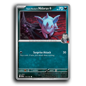 Team Rocket's Nidoran F 114/182 [SV10: Destined Rivals]