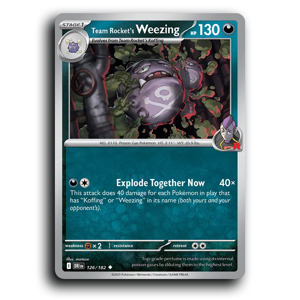 Team Rocket's Weezing - 126/182
