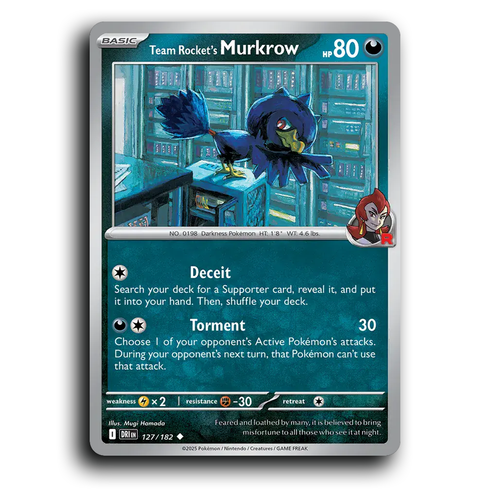 Team Rocket's Murkrow - 127/182