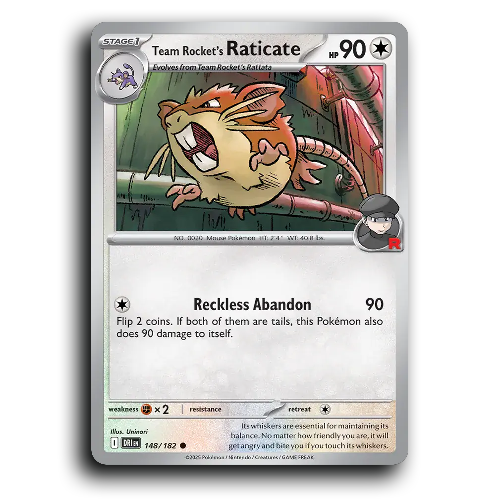 Team Rocket's Raticate - 148/182