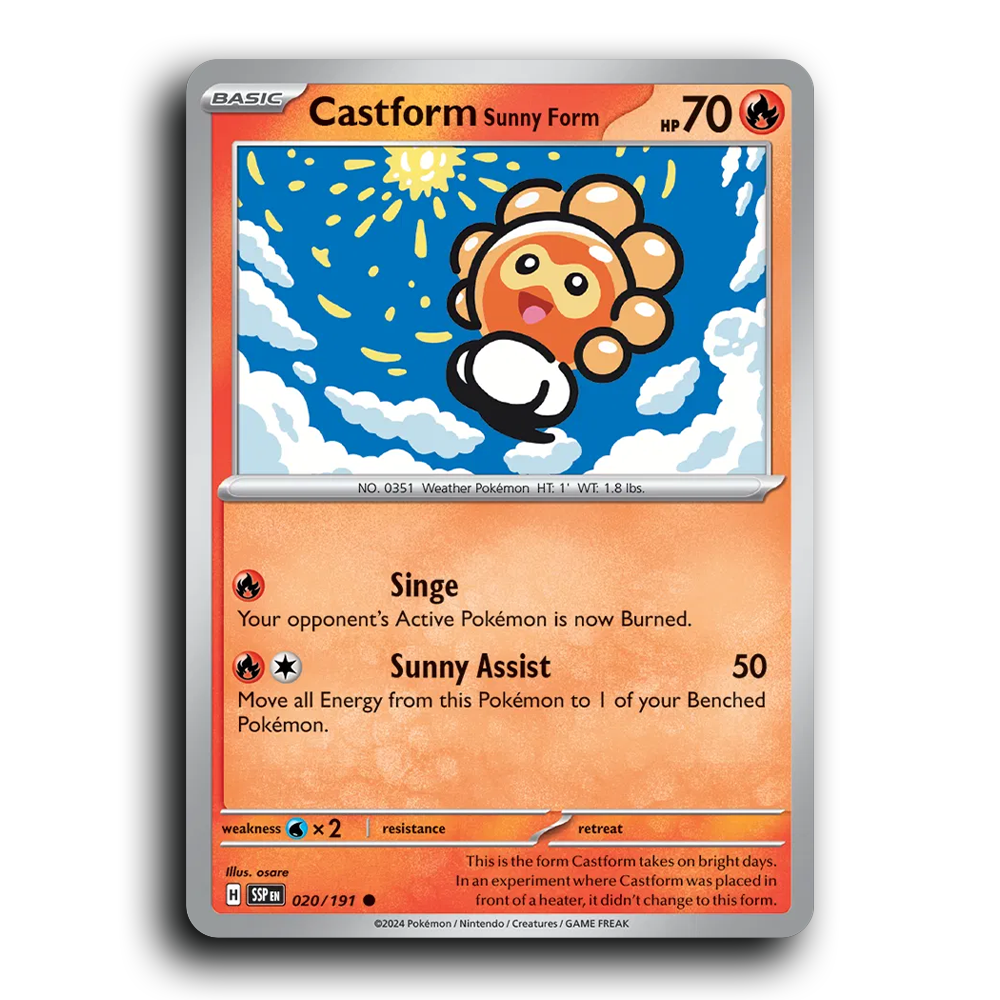 Castform Sunny Form - 020/191