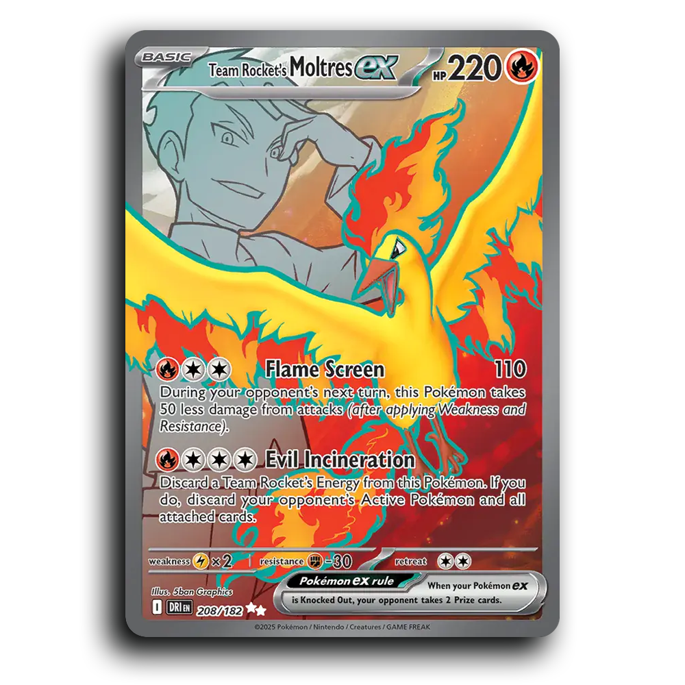 Team Rocket's Moltres ex - 208/182