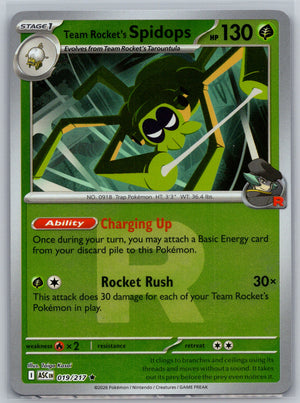 Team Rocket's Spidops (Team Rocket) 019/217 [ME: Ascended Heroes]