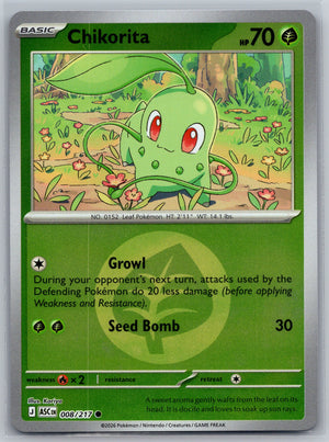 Chikorita (Energy Symbol Pattern) 008/217 [ME: Ascended Heroes]