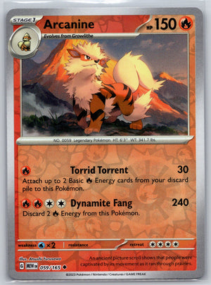 Arcanine 059/165 [SV: Scarlet & Violet 151]
