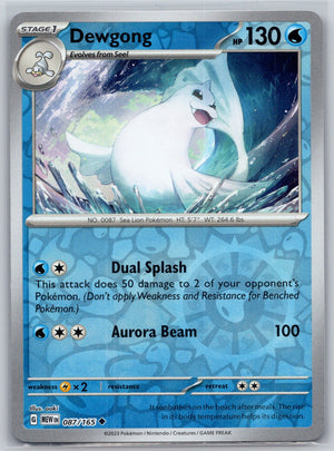 Dewgong 087/165 [SV: Scarlet & Violet 151]