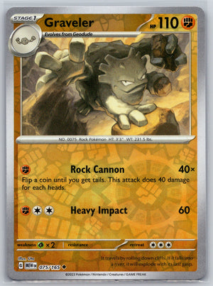 Graveler 075/165 [SV: Scarlet & Violet 151]