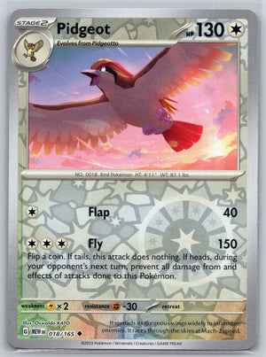 Pidgeot 018/165 [SV: Scarlet & Violet 151]