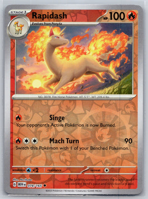 Rapidash 078/165 [SV: Scarlet & Violet 151]