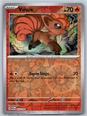 Vulpix 037/165 [SV: Scarlet & Violet 151]
