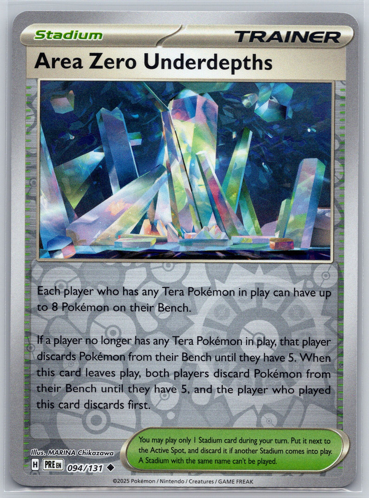 Area Zero Underdepths