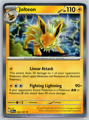 Jolteon 029/131 [SV: Prismatic Evolutions]