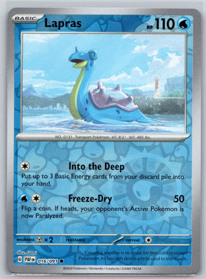 Lapras 016/091 [SV: Paldean Fates]
