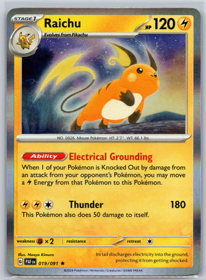 Raichu - 019/091 [SV: Paldean Fates]