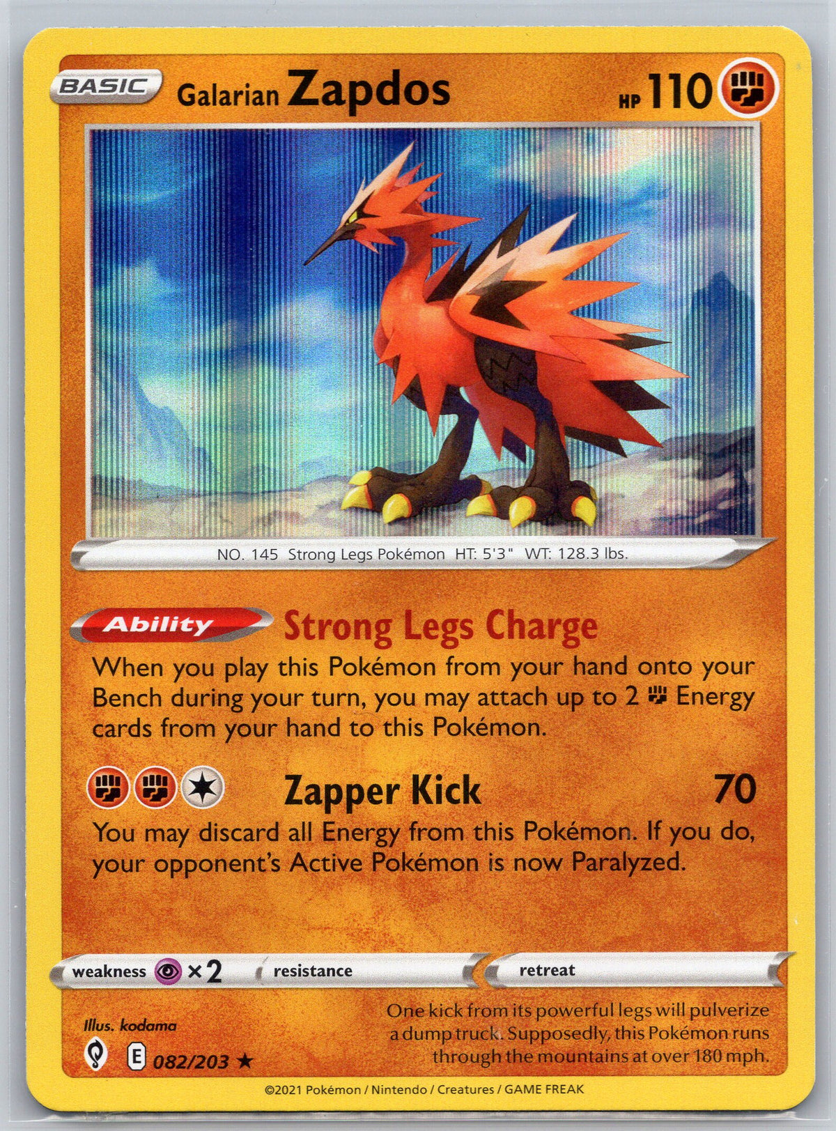 Galarian Zapdos