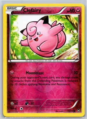 Clefairy (70) 70/111 [XY - Furious Fists]