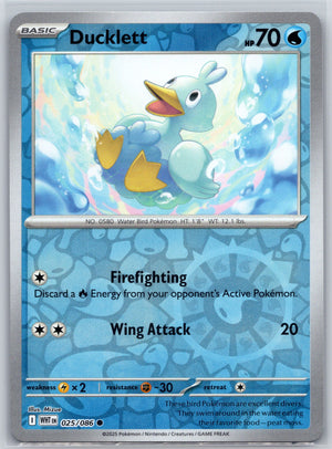 Ducklett 025/086 [SV: White Flare]