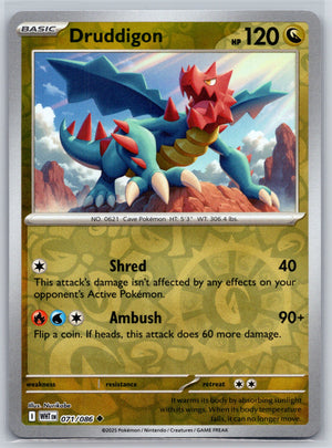 Druddigon 071/086 [SV: White Flare]