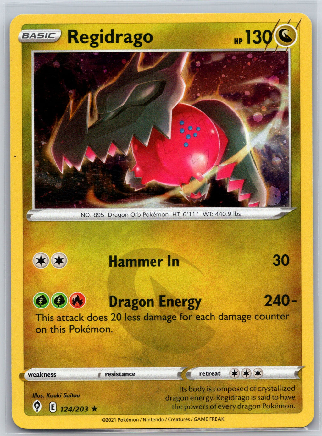 Regidrago - 124/203 (Cosmos Holo)