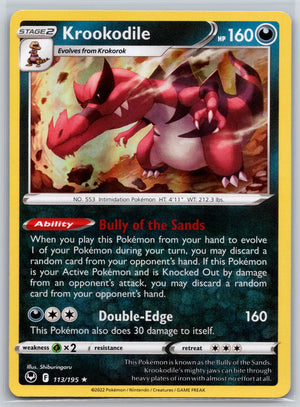 Krookodile 113/195 [SWSH12: Silver Tempest]