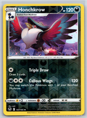 Honchkrow 107/195 [SWSH12: Silver Tempest]