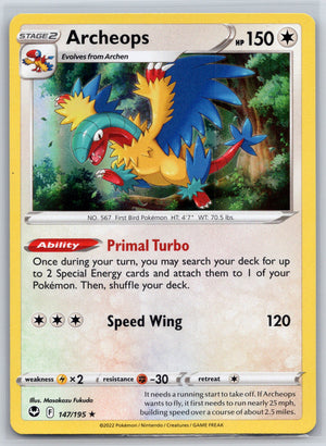 Archeops 147/195 [SWSH12: Silver Tempest]