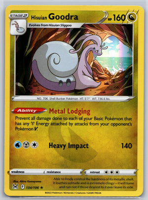 Hisuian Goodra 134/196 [SWSH11: Lost Origin]
