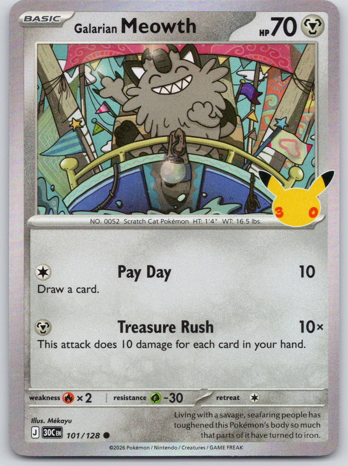 Galarian Meowth - 101/128