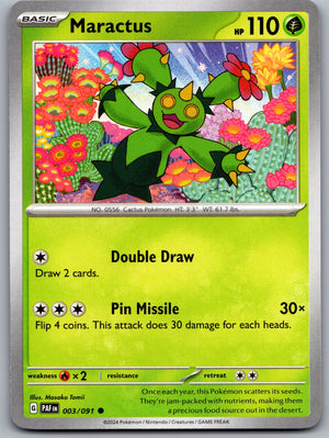 Maractus 003/091 [SV: Paldean Fates]