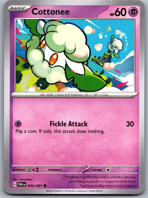 Cottonee 034/091 [SV: Paldean Fates]