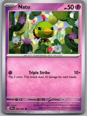 Natu - 025/091 [SV: Paldean Fates]
