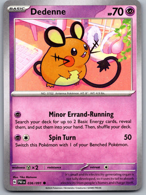 Dedenne 036/091 [SV: Paldean Fates]