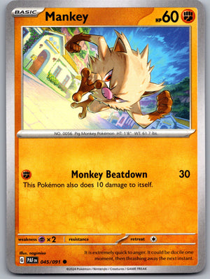 Mankey - 045/091 [SV: Paldean Fates]